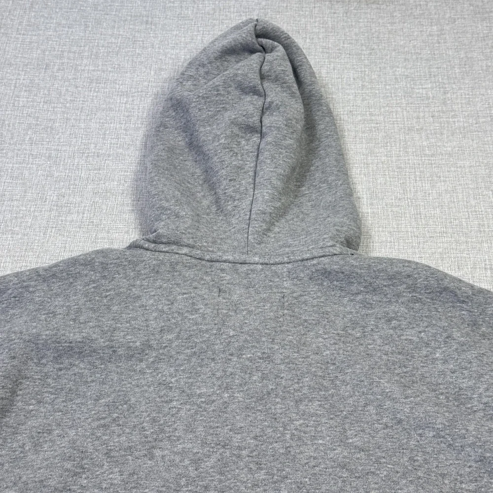 Nike Air Jordan Fleece Hoodie Sweatshirt Men M Gray Pullover Jumpman Heavyweight